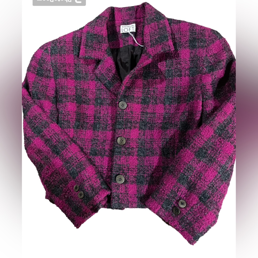 Ann Taylor Loft Women’s Small Purple And Black Blazer